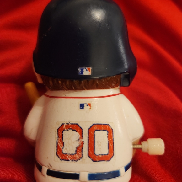 MLB Red Sox Action Figure with White and Blue Uniform